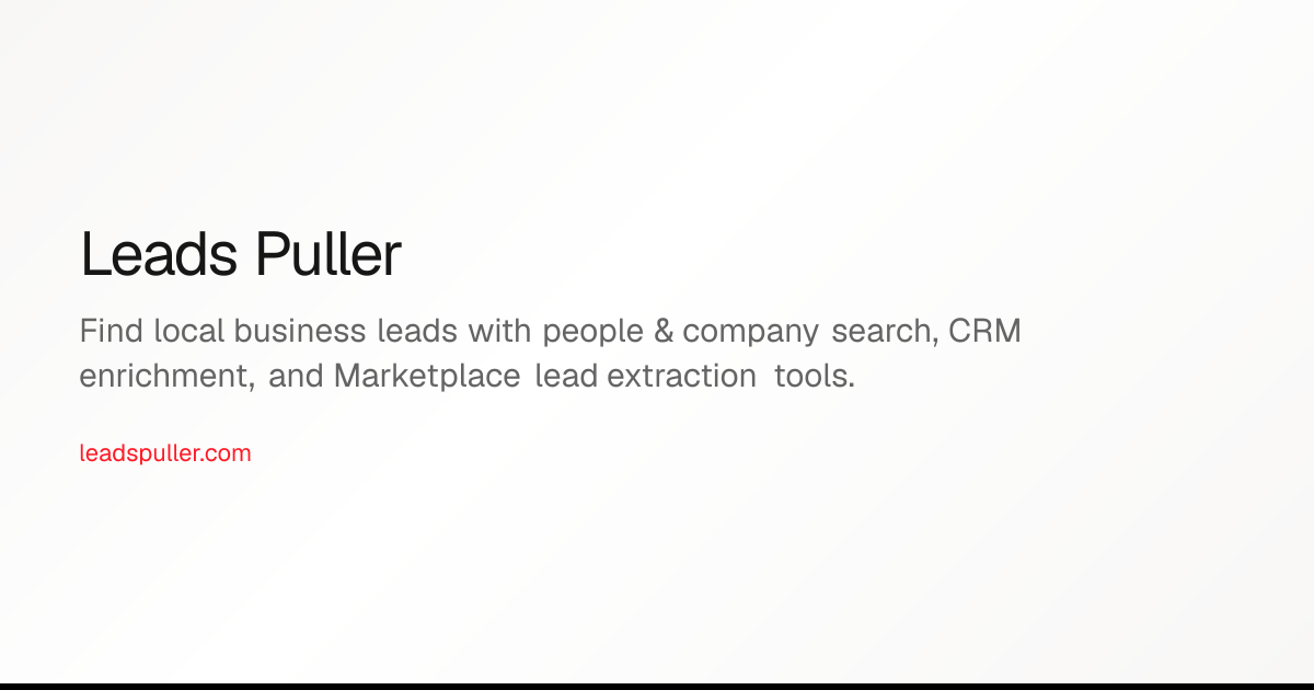 Leads Puller screenshot
